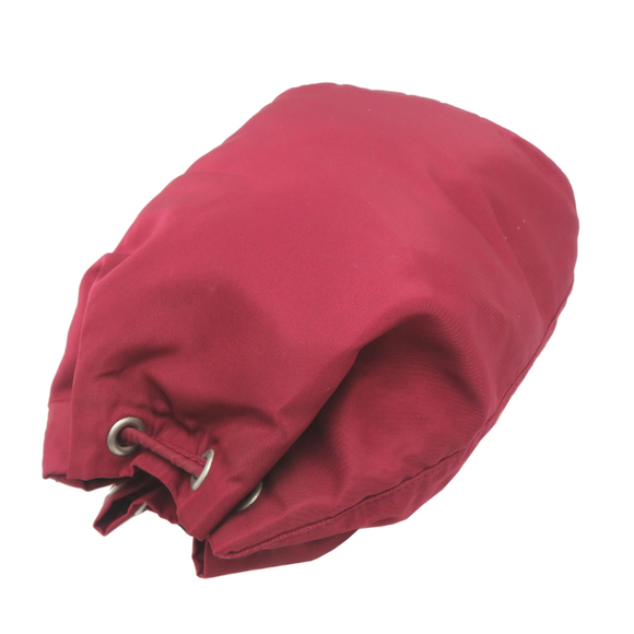 Prada drawstring pouch for women, nylon, red. - Picture 4 of 8
